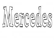 Coloriage Mercedes