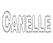 Coloriage Canelle