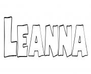 Coloriage Leanna