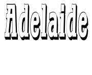 Coloriage Adelaide