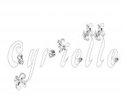 Coloriage Cyrielle