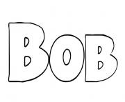 Coloriage Bob