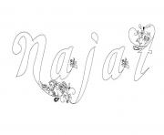 Coloriage Najat