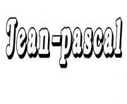 Coloriage Jean pascal