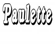 Coloriage Paulette
