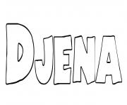 Coloriage Djena