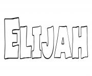 Coloriage Elijah
