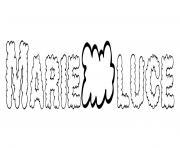 Coloriage Marie luce