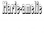 Coloriage Marie amelie
