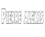 Coloriage Pierre alexis