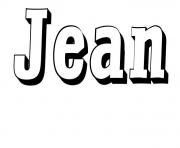 Coloriage Jean