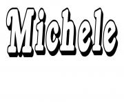 Coloriage Michele