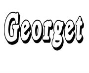 Coloriage Georget