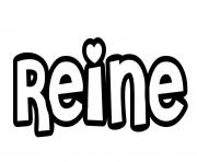 Coloriage Reine