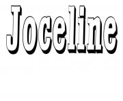 Coloriage Joceline