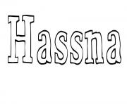 Coloriage Hassna