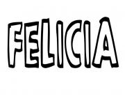 Coloriage Felicia