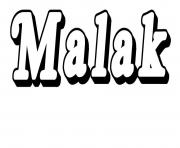 Coloriage Malak