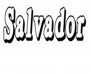 Coloriage Salvador