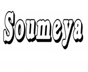 Coloriage Soumeya