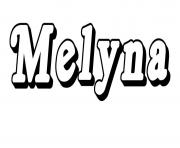 Coloriage Melyna