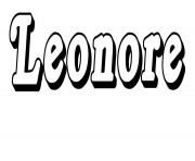 Coloriage Leonore