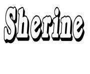 Coloriage Sherine