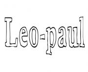 Coloriage Leo paul