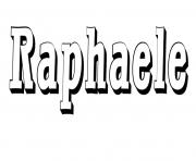 Coloriage Raphaele