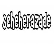 Coloriage Scheherazade