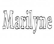 Coloriage Marilyne