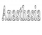 Coloriage Anasthasia