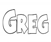 Coloriage Greg