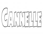 Coloriage Cannelle
