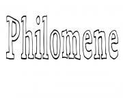 Coloriage Philomene