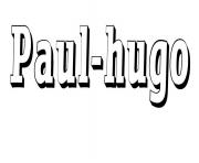 Coloriage Paul hugo