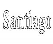 Coloriage Santiago