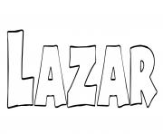 Coloriage Lazar