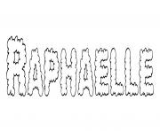 Coloriage Raphaelle