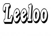 Coloriage Leeloo