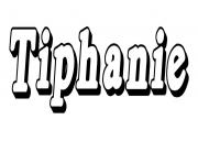 Coloriage Tiphanie