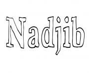 Coloriage Nadjib
