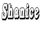 Coloriage Shanice