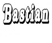 Coloriage Bastian