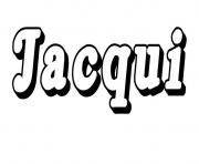 Coloriage Jacqui