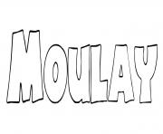 Coloriage Moulay