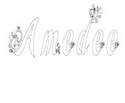 Coloriage Amedee