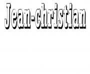 Coloriage Jean christian