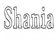 Coloriage Shania