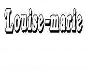 Coloriage Louise marie